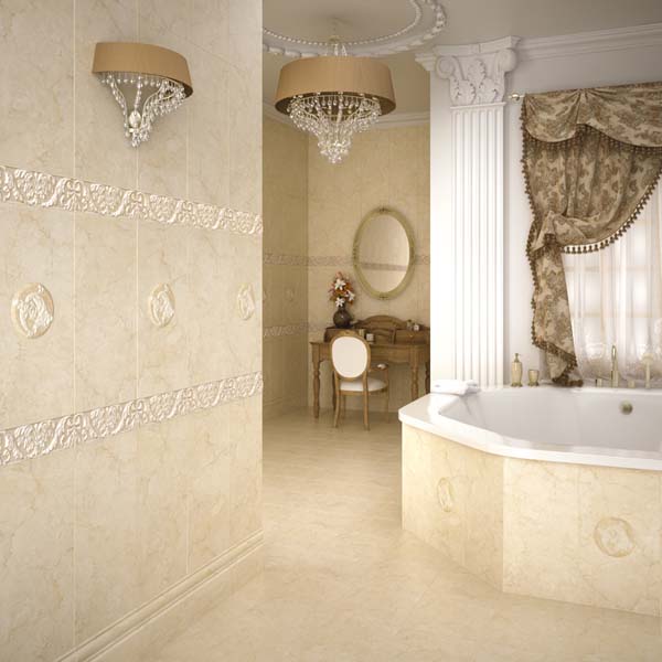Великолепие французского стиля в оформлении ванной комнаты
