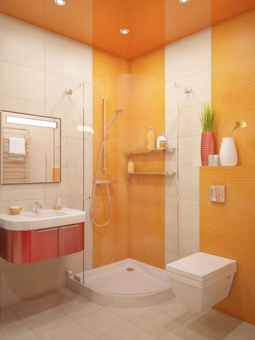 оранжевая ванна